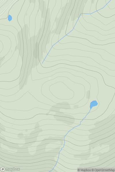 Thumbnail image for Meall Dubh [Loch Maree to Loch Broom] [NH102748] showing contour plot for surrounding peak